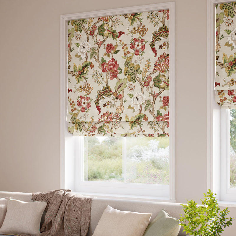 ColorizedZoom Fusang Tree Rouge Sage Roman Blind
