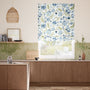 Colorized Newnham Courtney Cobalt Sage Roman Blind 7813