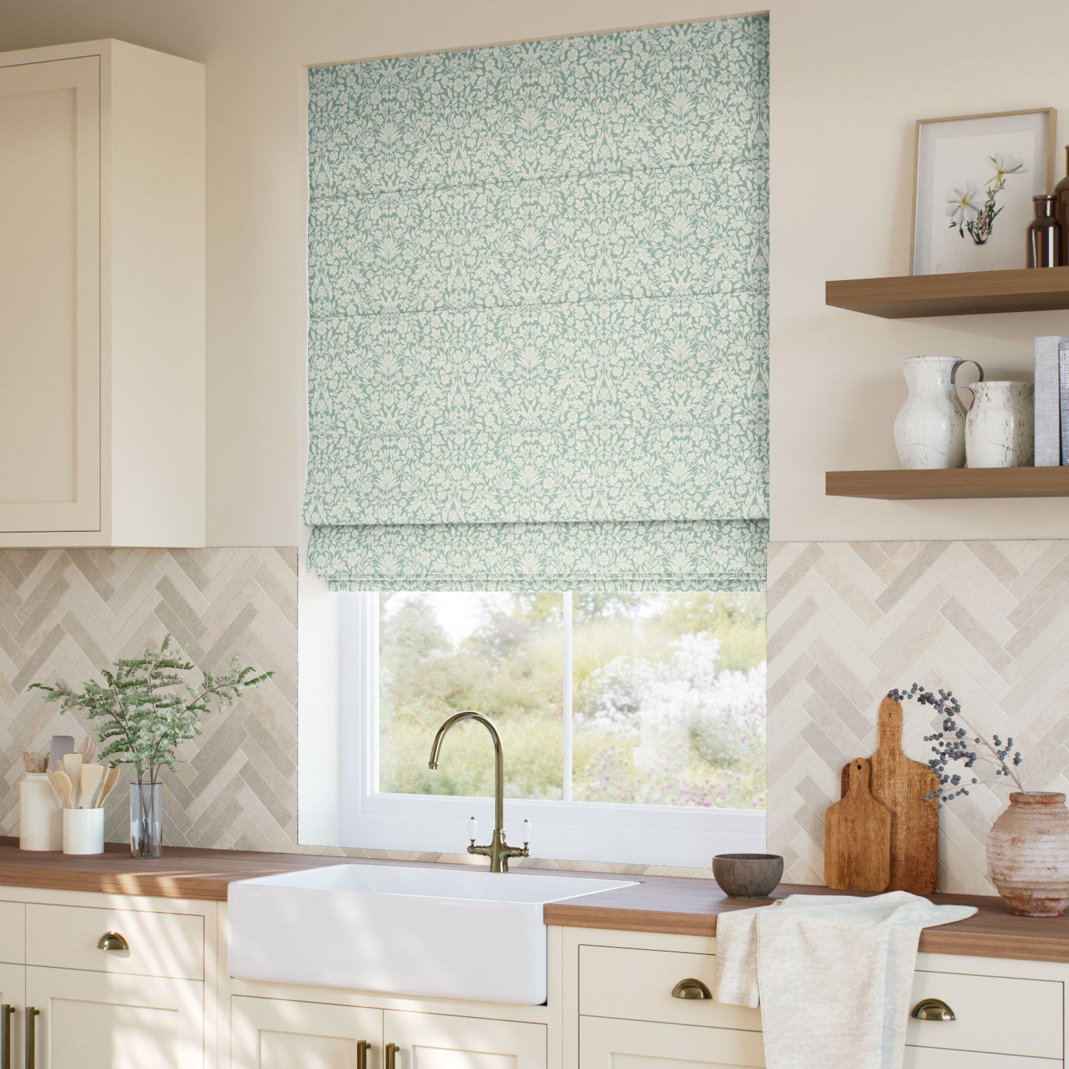 ColorizedZoom Eleni Sage Roman Blind