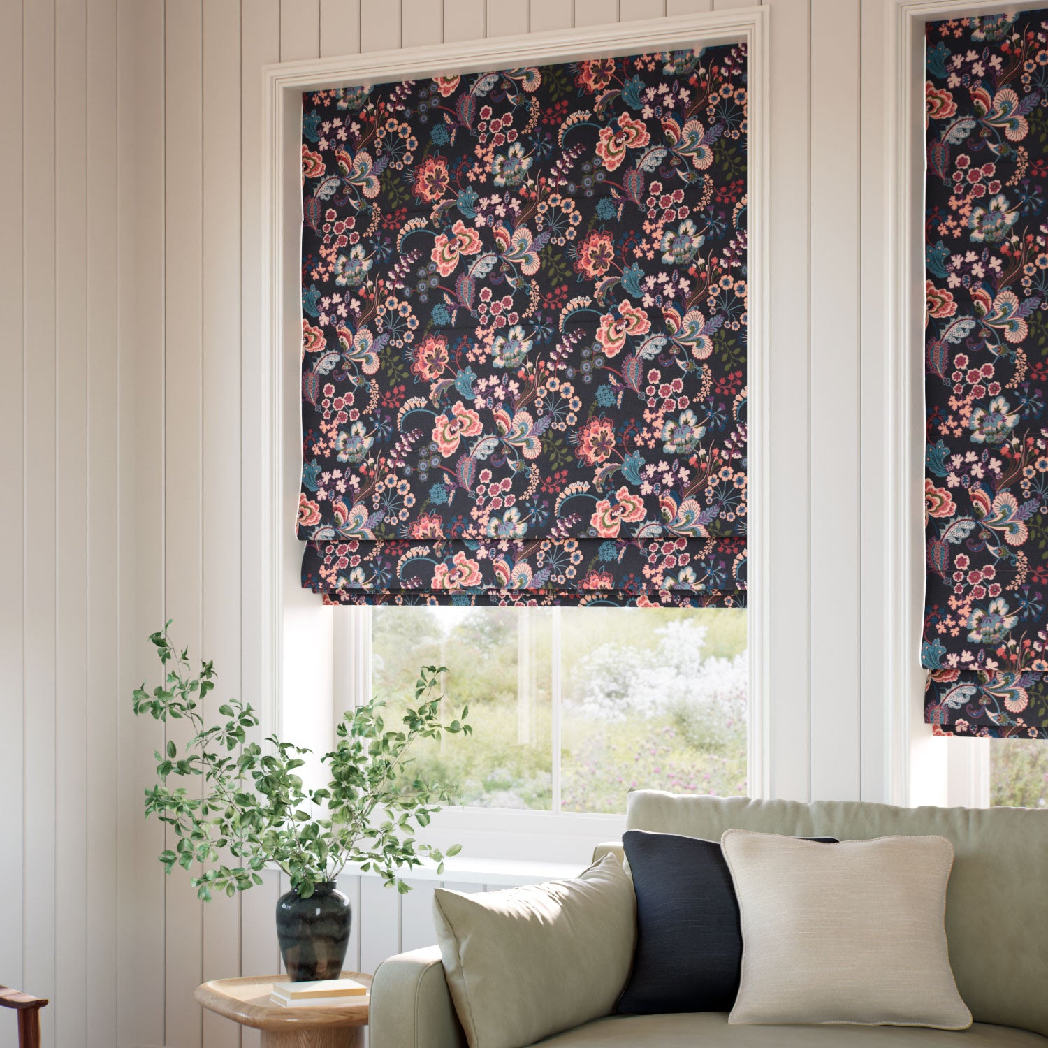ColorizedZoom Symphony Hickory Roman Blind 7854