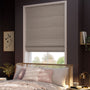 ColorizedZoom Cambridge Velvet Blackout Champagne Roman Blind 7860