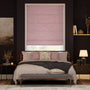 Colorized Cambridge Velvet Blackout Blossom Roman Blind