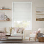 Colorized Cassia Silver & White Roman Blind 7870