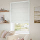 ColorizedZoom Cassia Silver & White Roman Blind 7870