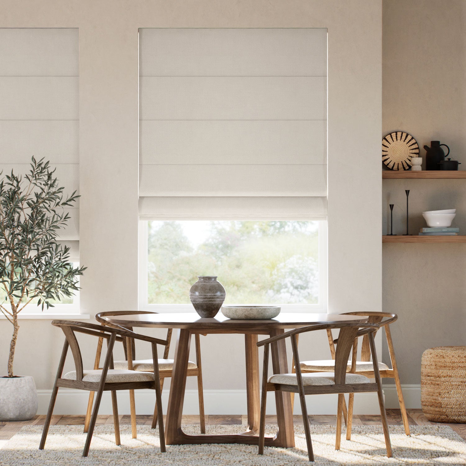 Colorized Aya Seashell Roman Blind 7872