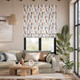 Colorized Torillo Terracotta & Pacific Roman Blind 7875