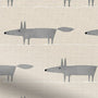 ColorizedZoom Mr Fox Mini Neutral Curtains 5445