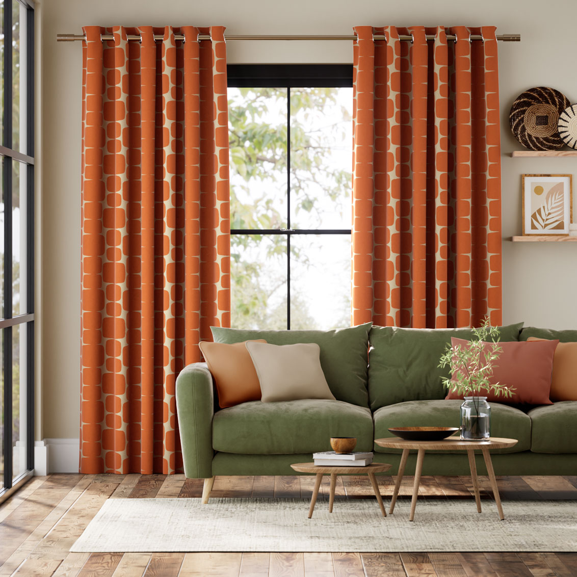 Colorized Lohko Flame Curtains 5499