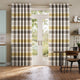 Colorized Cardigan Stripe Flax Grey Curtains 5536