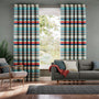 Colorized Calcutta Stripe Seaside Blue Curtains 5556