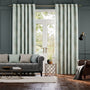 Colorized Moonlit Fern Faux Silk Pastel Blue Curtains 5584