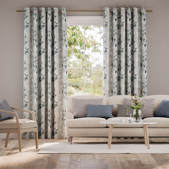 Colorized Renaissance Faux Silk Steel Curtains 5598