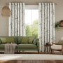 Colorized Alyssa Linen Leaf Green Curtains 5605