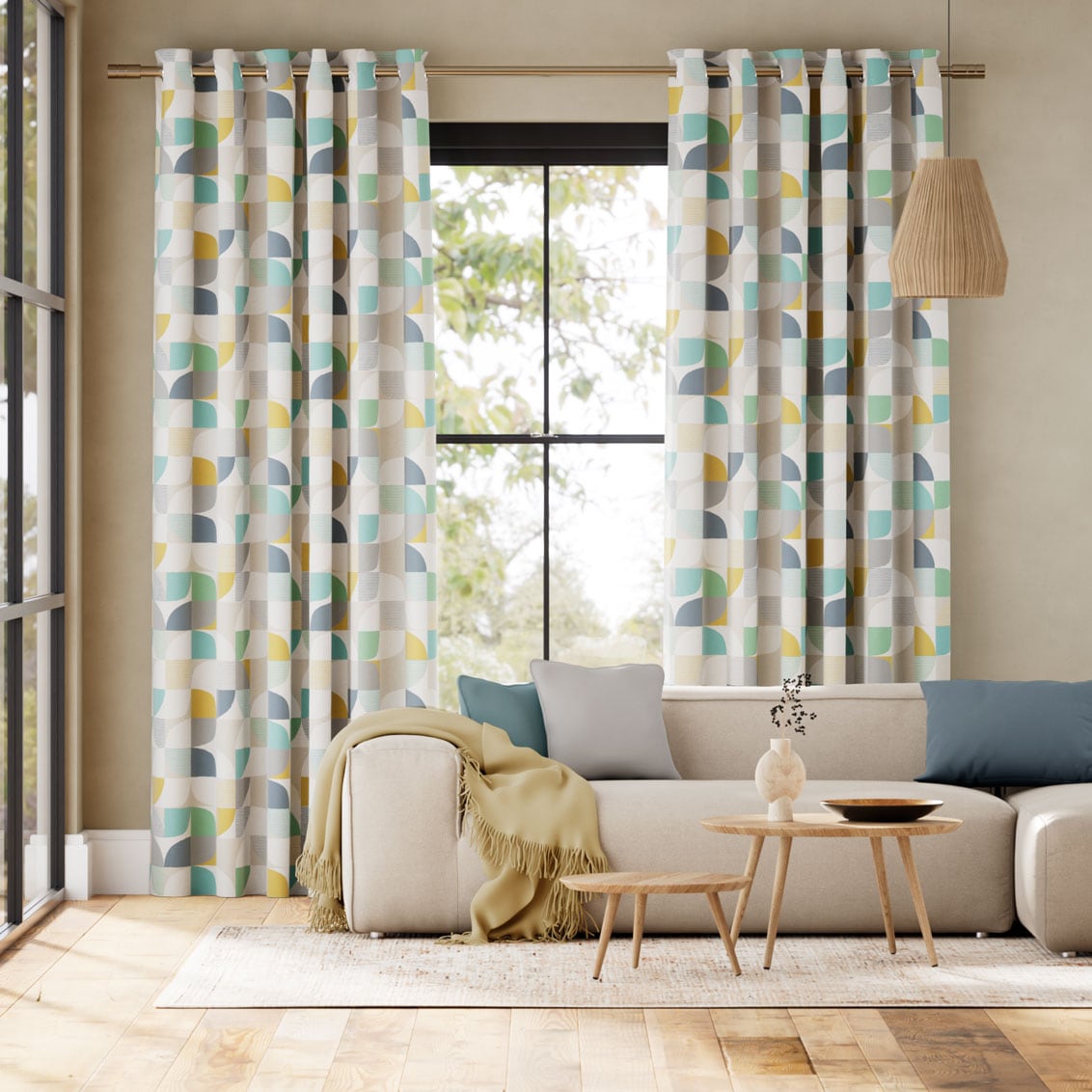 Colorized Ottil Mojito Curtains 5612