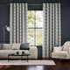 Colorized Lattice Charcoal  Curtains 5621