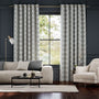 Colorized Lattice Charcoal  Curtains 5621