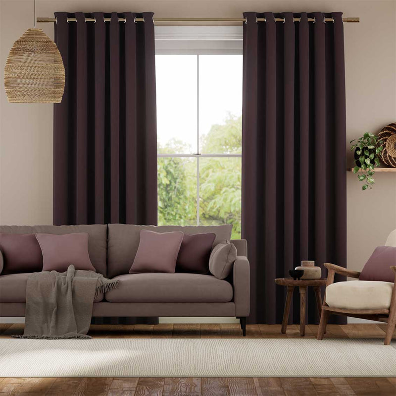 Colorized Cavendish Damson  Curtains 5628