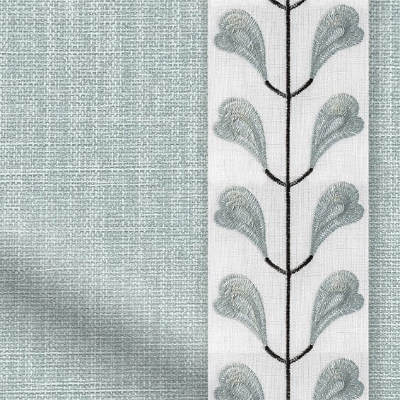 ColorizedZoom Cavendish Powder Blue & Chatsworth Mineral Curtains 5646