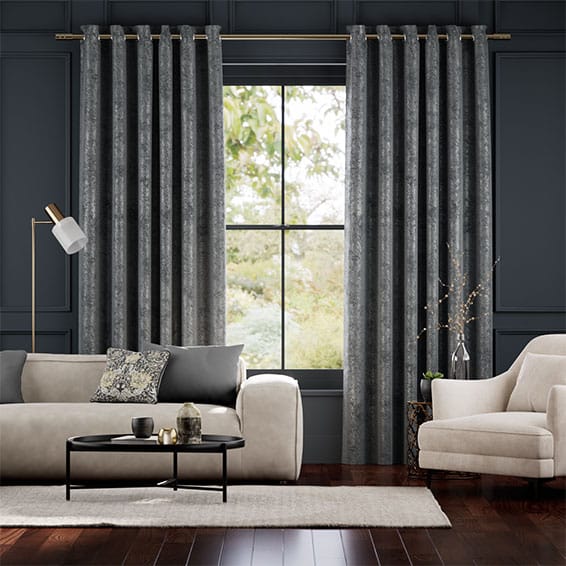 Colorized Crushed Velvet Storm Curtains 5683