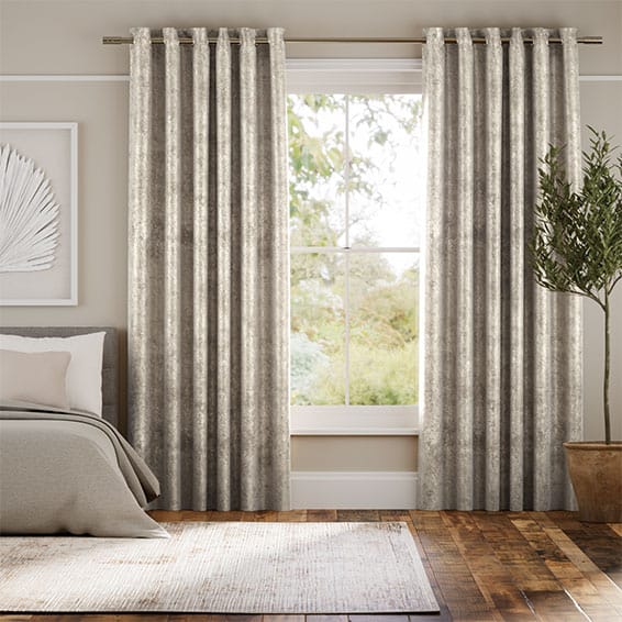 Colorized Crushed Velvet Light Bronze Curtains 5677