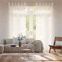Colorized Zurich Voile Soft White Curtains 5693