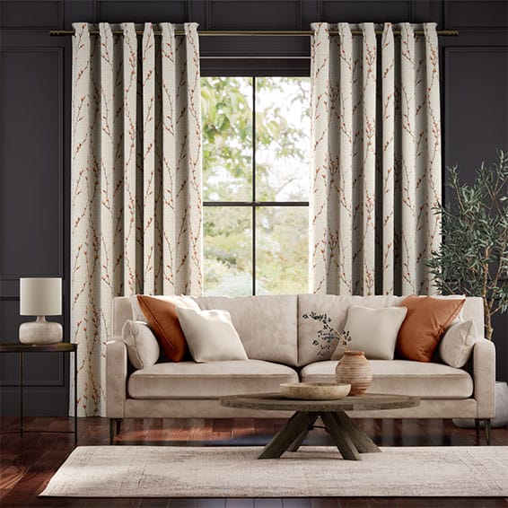 Colorized Salice Trail Tangerine Curtains 5699