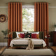 Colorized Paleo Linen Pumpkin  Curtains 5721
