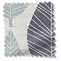 ColorizedSwatch Winter Leaf Linen Gentle Blue Curtains sample image 5733