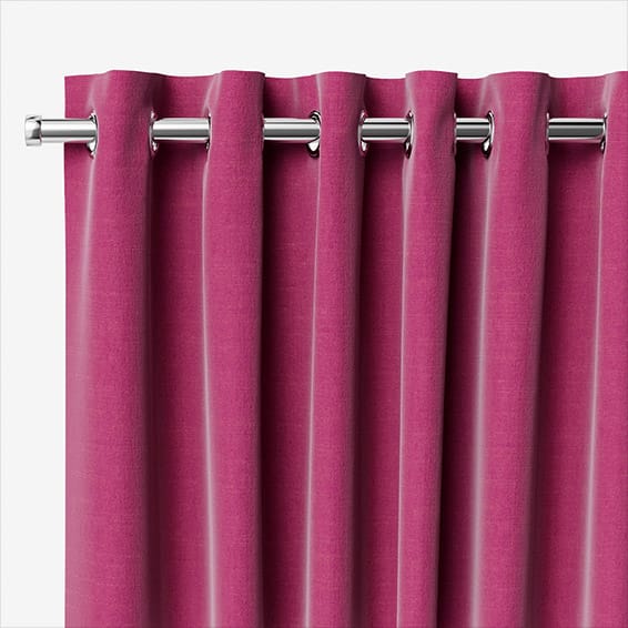 Bijou Linen Magenta Curtains | Blinds 2go Ireland