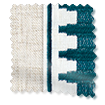 ColorizedSwatch Bijou Linen Oatmeal & Ascott Teal Curtains sample image