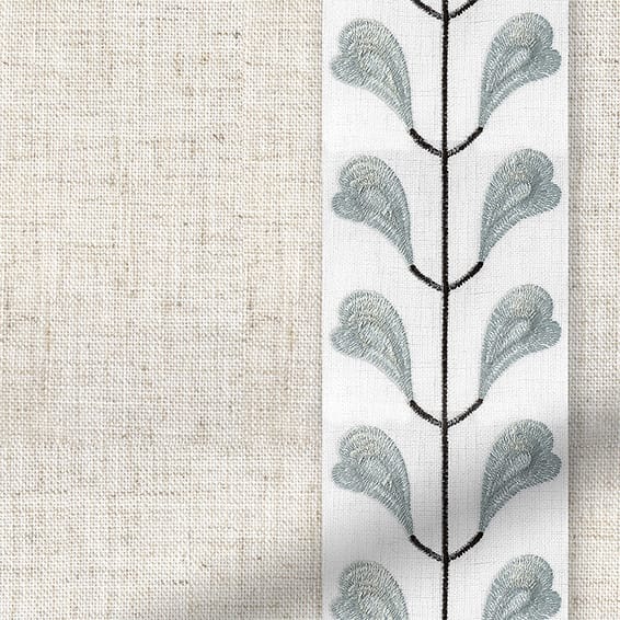 ColorizedPLA Bijou Linen Oatmeal & Chatsworth Mineral Curtains 5759