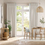 Colorized Bijou Linen Oatmeal & Chatsworth Mineral Curtains 5759