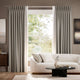 Colorized Bijou Linen Taupe & Chatsworth Ivory Curtains 5760
