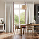 Colorized Bijou Linen Oatmeal & Ascott Rouge Curtains 5755