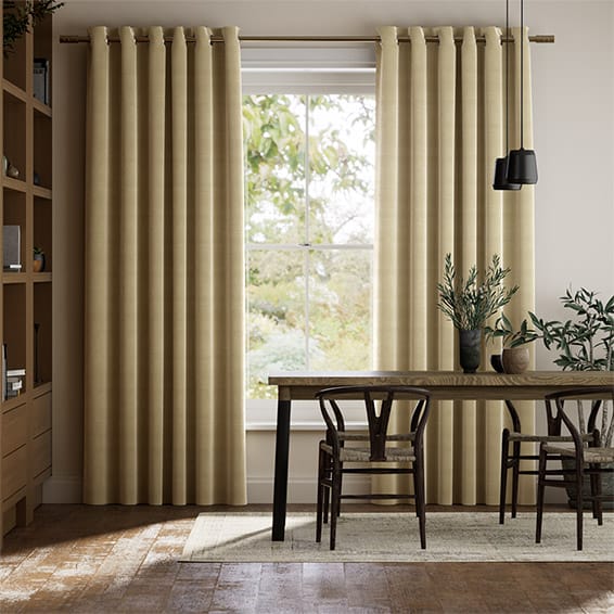 Colorized Dupioni Faux Silk Flax Curtains 5767