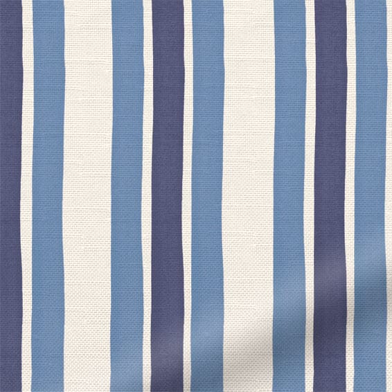 ColorizedPLA Hand Painted Stripe Cobalt  Curtains 5774