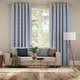 Colorized Hand Painted Stripe Cobalt  Curtains 5774