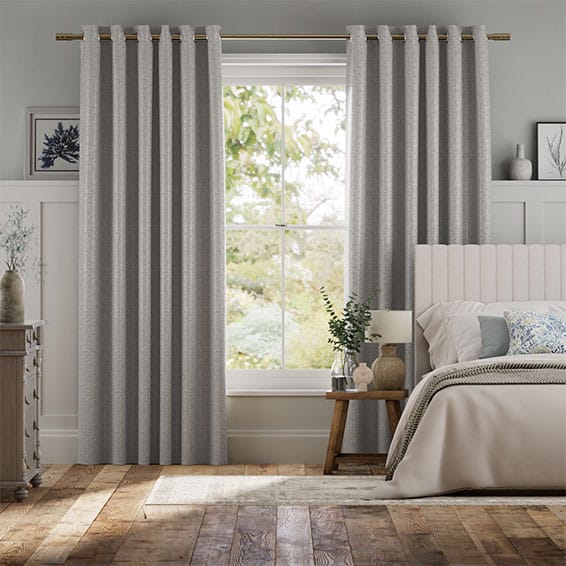 Colorized Chenille Chic Zinc Curtains 5782
