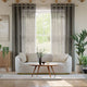 Colorized Rochana Voile Iron Grey Curtains 5793