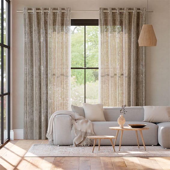 Colorized Rochana Voile Antique Gold Curtains 5792