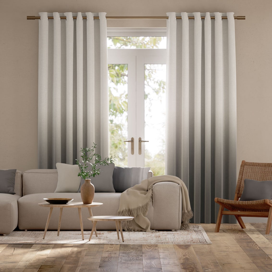 Colorized Ombre Storm Curtains 5800