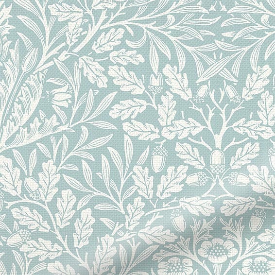 ColorizedPLA William Morris Acorn Duck Egg Curtains 5806