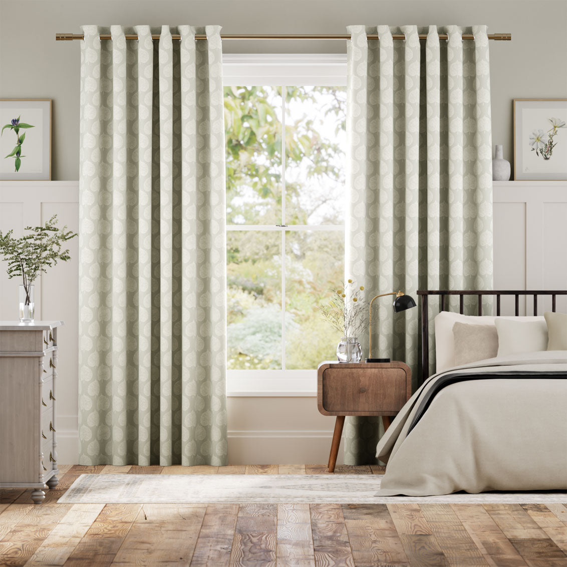 Colorized Lyme Leaf Stone Curtains 5845