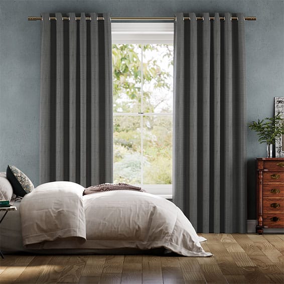 Colorized Amore Gunmetal Grey Curtains 5863