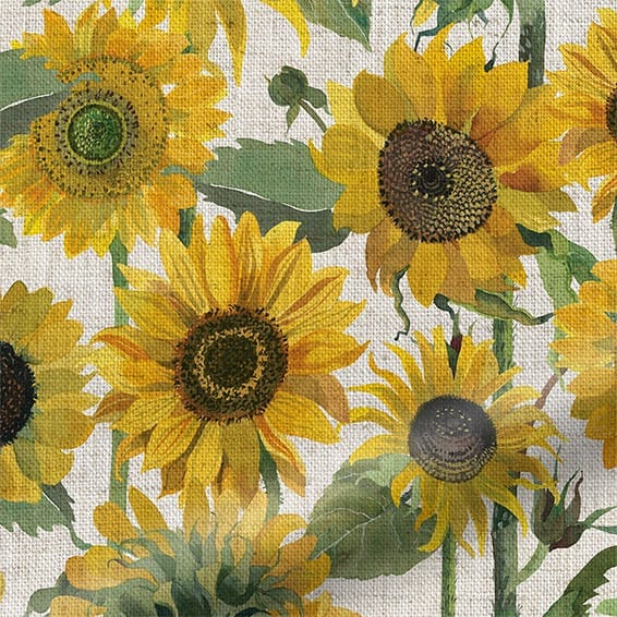 ColorizedPLA Sunflowers Yellow Curtains 5896