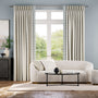 Colorized Arlo Oatmeal & Chatsworth Cornflower Curtains 5926