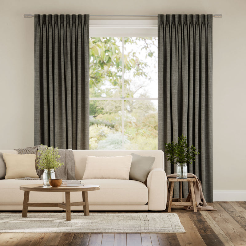 Colorized Arlo Warm Grey  Curtains 5922