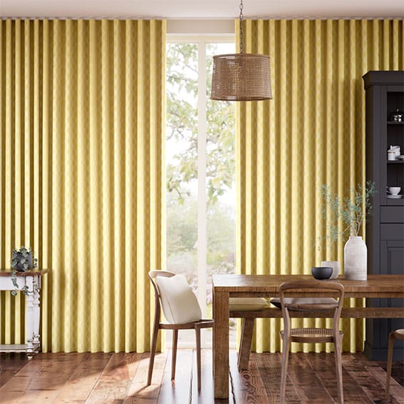 Colorized Rhythm Chartreuse Curtains 5953