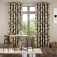 Colorized Fleur Umber & Teal Curtains 5998