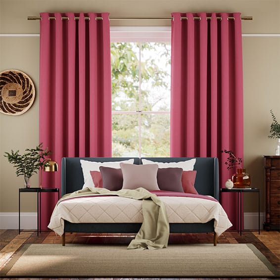 Colorized Elodie Cerise  Curtains 5999